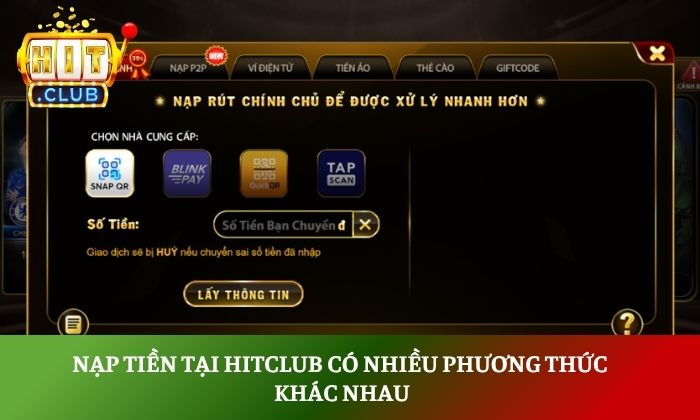 Nạp tiền Hitclub Nạp tiền Hitclub